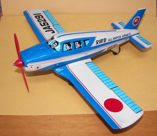 追加の写真1: 全日空 All Nippon Airways 飛行練習機 PiperNavajo （1969年の国産ブリキ）