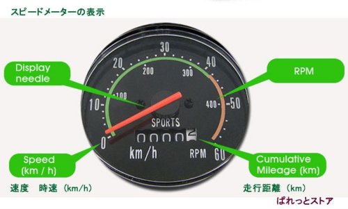 追加の写真3: 自転車用アナログ式サイクリング スピードメーター・丸型速度計 【新品】再入荷