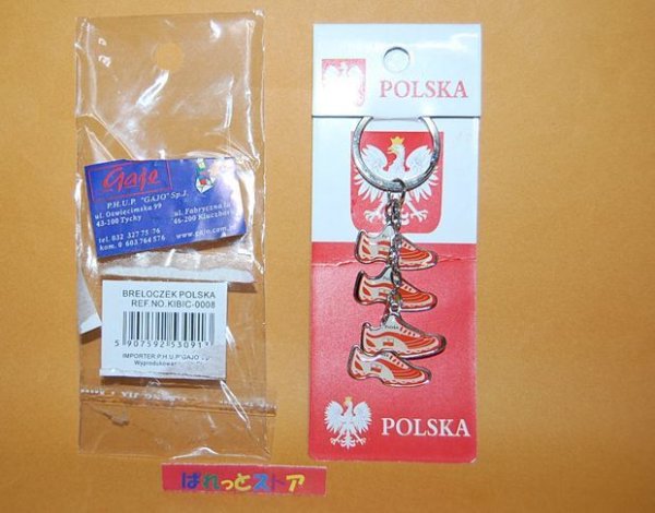 画像1: POLSKA・ポーランド代表サッカーナショナルチーム「EURO 2012年」開催記念サッカースパイクキーフォルダー2012年新品