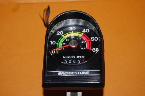追加の写真1: ブリジストンサイクル製アナログ式スピードメーター夜間走行バックライト内蔵 1970年代製 【未使用品】