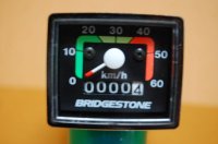 BRIDGESTONE・ブリジストンサイクル製アナログ式スピードメーター 1970年代製・本体のみ【未使用品】