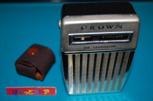 追加の写真1: クラウン Model TR-680 中波 6石トランジスターポケット型 1967年製 純正革ケース＆イヤフォンポーチ付き