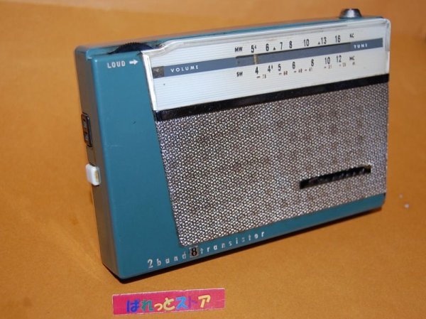 画像1: スタンダードラジオ・SR-H107 2バンド SW/MW トランジスタラジオ受信機・1961年製・ブルー