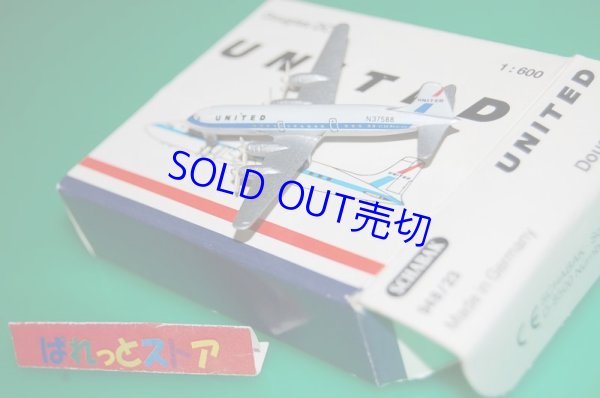 画像1: ドイツ・SCHABAK社製 Nr.948/23 UNITED Airlines Douglas DC-6 ・1980年代後期品・