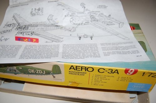 追加の写真3: チェコスロバキア製プラモデルキット・KP PLASTIKOVY MODEL No.9 AERO C-3A