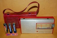 松下電器産業・National 　Panasonic  　Model No.R-137 　7石トランジスタラジオ受信機 1967年製・専用革製ケース付き