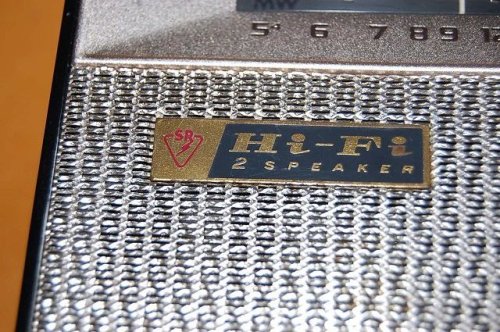 追加の写真1: 東京・恵比寿 STANDARD社製 Model SR-H501 HI-FI(ハイファイ) MW/SW 2バンド２スピーカー内蔵デラックス8石トランジスターラジオ受信機 1961年製