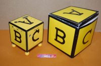 朝日放送・ABCラジオ開局50周年 Hypercubic Radio 2001年・"Curious Cube"（好奇心いっぱいの箱）旧マスコットキャラクターラジオ受信機
