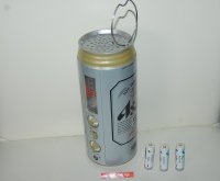 アサヒビール創業100周年記念・アサヒスーパードライ大型ビッグ1000ml缶ビール型 NEC 日本電気製　AM/FM ラジオ 1989年製