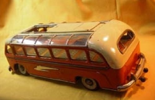 追加の写真3: ドイツ・Günthermann　 (SG) 製 Setra S8 1951 『ロマンチック街道』観光バス・ブリキのおもちゃ・　1951年製・アメリカ軍占領時のドイツ製品
