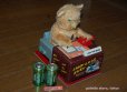 画像2: アメリカ・LINEMAR Battery Operated Toys TELEPHONE BEAR" I AM THE BOSS"・可動／美品・1950年代・日本工場製・電動ブリキおもちゃ (2)