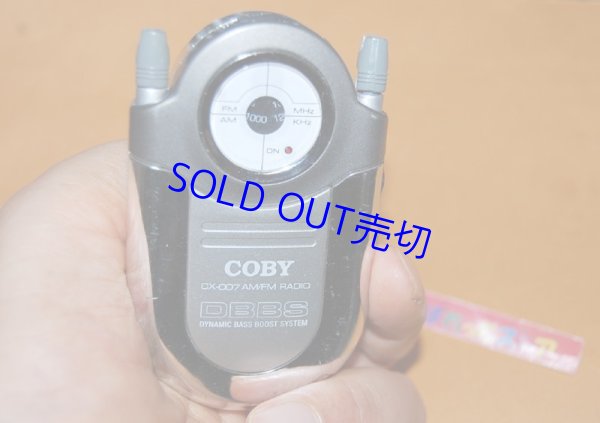 画像1: 米国ニューヨークCOBY・ダイナミックベースブーストシステム搭載 CX-007 Mini AM/FM Pocket Radio DBBS・2001年製