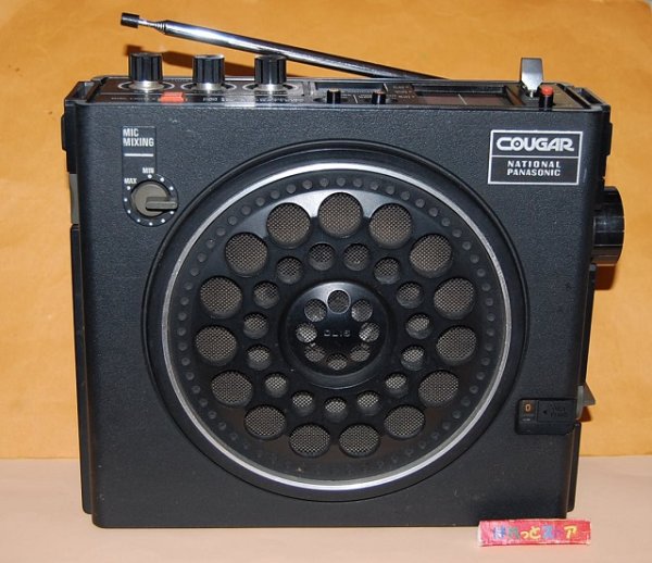 画像2: 松下電器　パナソニック　　COUGAR  Model RF-888 吠えろクーガー！COUGAR　1973年型・家庭用コンセント電気コード付き・ショルダー用ベルト付き