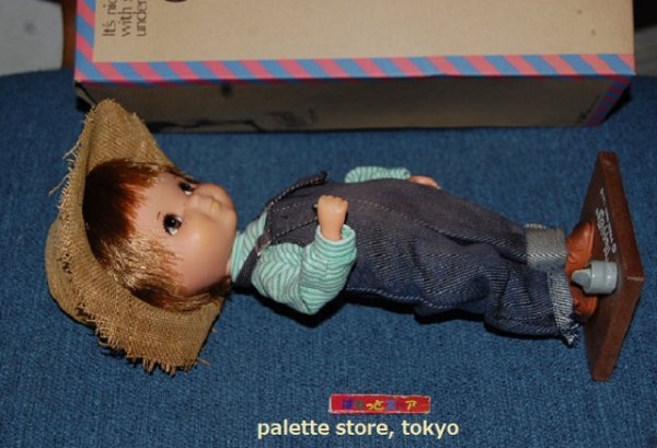 画像2: 柴製作所・ちいさなときめき FRAN MARデザイン・『 Moppets モペット 』麦藁帽子の男の子ドール・1973年・日本製・元箱付き