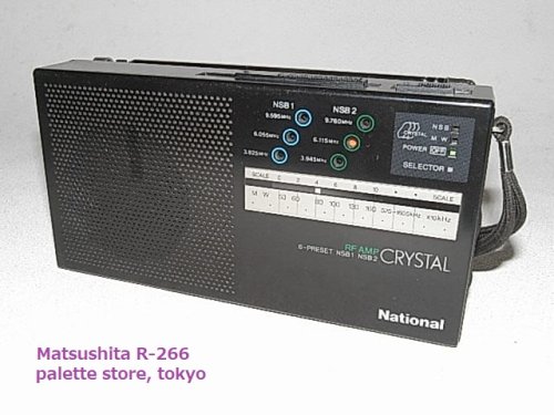 追加の写真1: 松下電器 Model No.R-266 2バンド（MW/NSB1/2）クリスタルプリセットラジオ受信機・1983年日本製