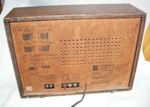追加の写真2: ナショナル　パナソニック　Model RE-780 木製キャビネット ラジオ  1972年型