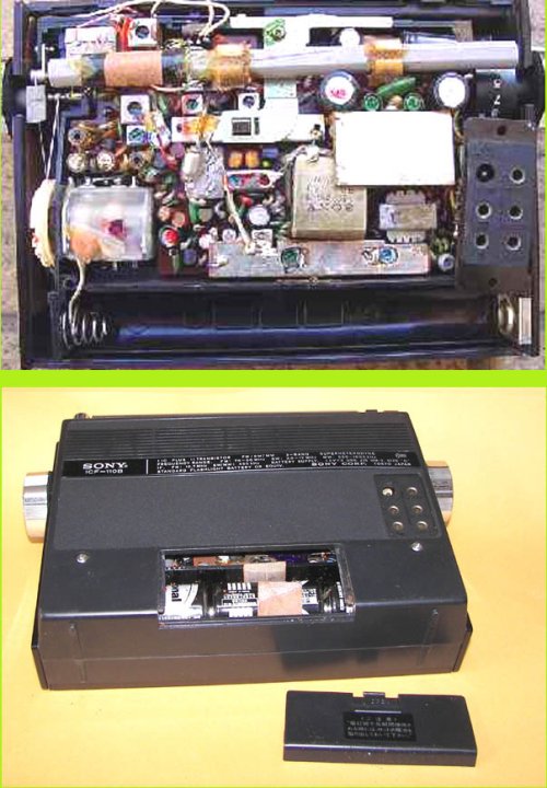 追加の写真3: ソニー　MODEL ICF-110B FM/SW/MW 3BAND RADIO 1970年型 黒革ケース付　