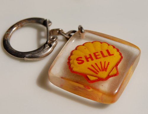 追加の写真1: フランス・キーホルダー"SHELL” 石油　ロゴマーク／アクリル