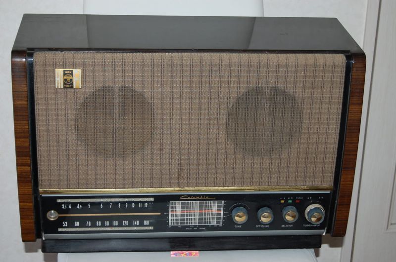 Nippon Columbia Model-1520 Hi-Fi 5球真空管2バンドラジオ受信機1961 