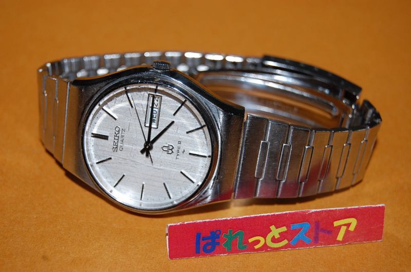 1977年10月製造品セイコータイプⅡ グリーン文字盤 クォーツ腕時計 - 時計