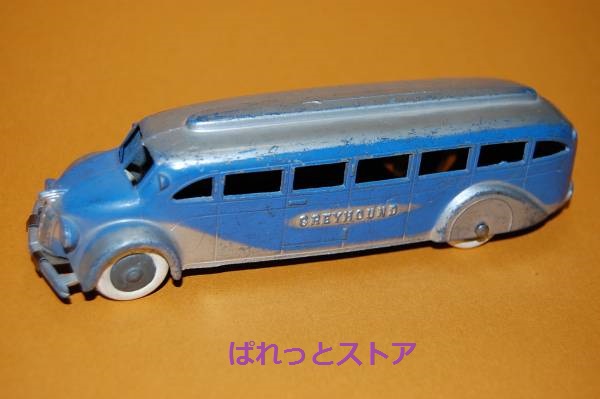 米国・TOOTSIETOYS製 No.1045 Greyhound bus 1937 ブリキシャーシ付・1937年当時物 
