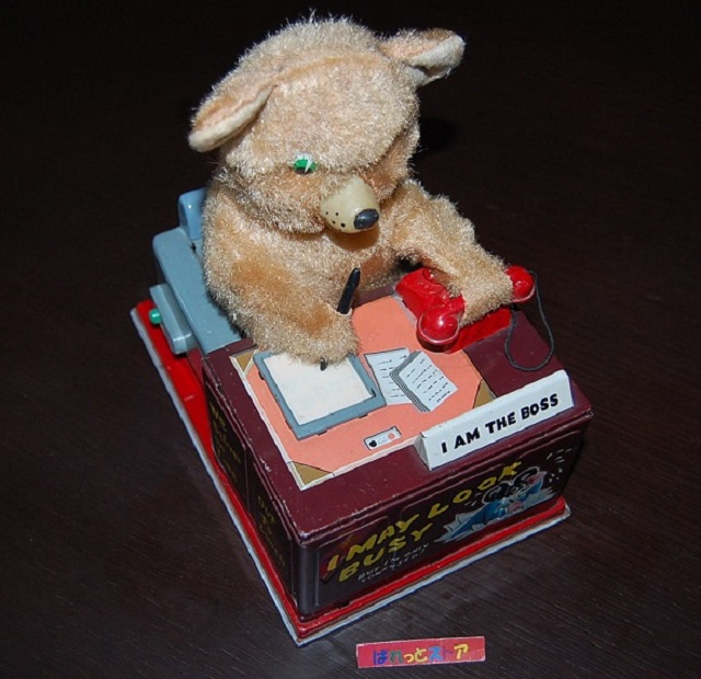 アメリカ・LINEMAR Battery Operated Toys TELEPHONE BEAR