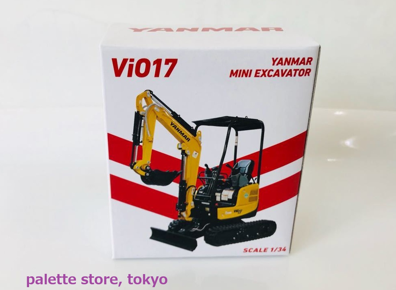ヤンマー Vi017 ミニショベルプル　縮尺1/34スケール　プルバックカー・ヤンマー　PR用非売品・新品