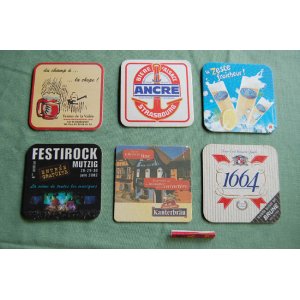 画像: France coasters 6枚セット　＃４