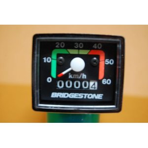 画像: BRIDGESTONE・ブリジストンサイクル製アナログ式スピードメーター 1970年代製・本体のみ【未使用品】