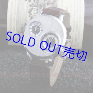 画像: Dual デュアルタイム・New Fashion Casual Two Time Dual Zone Quartz - V6 Super Speed 茶色合皮ベルト腕時計【2015年製】新品 