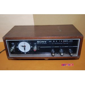画像: ソニー Model No.8RC-49 AM6石クロークラジオ受信機木製キャビネット 1967年日本製・60サイクル西日本仕様