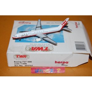 画像: ドイツ・herpa Wings 製 No.503761 縮尺1/500 "TRANS WORLD AIRLINES" Boeing 757-200 1982年式