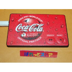 画像: 日本コカコーラ・国際サッカー連盟"FIFAワールドカップ"カード型FMラジオ受信機・2002年3月-6月期懸賞品