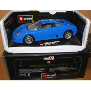 画像: イタリア・Burago製 No.3035 BUGATTI EB110 - 1991年式ブルー【1/18スケール】・1992年発売品・当時物