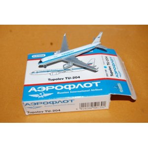 画像: ドイツ・SCHABAK社製No.923/139 縮尺1/600スケール "Aeroflot Russian Airlines" Tupolev TU-204 1991 ロシア連邦国旗