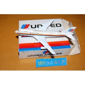 画像: ドイツ製・SCHABAK社 Nr.901/23 UNITED AIRLINES  BOEING 747-200 ・1980年代後期品・元箱付き