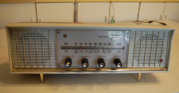 画像: ナショナル　BX-420型 真空管ラジオ1962年 ２スピーカー【NATIONAL PANASONIC BX-420】 