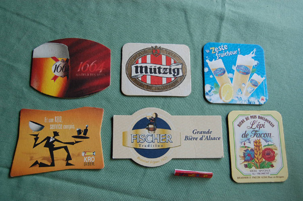 画像: France coasters 6枚セット　＃２