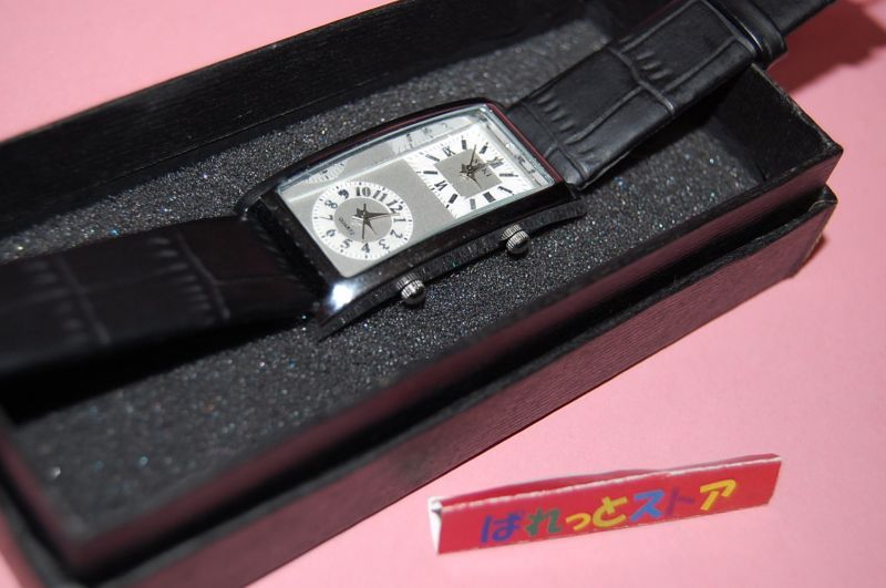 画像: デュアルタイム・２ヶ国アナログ 銀＆白文字盤クラシックデザイン♪腕時計【SOKI・2015年製】SLVC 新品 