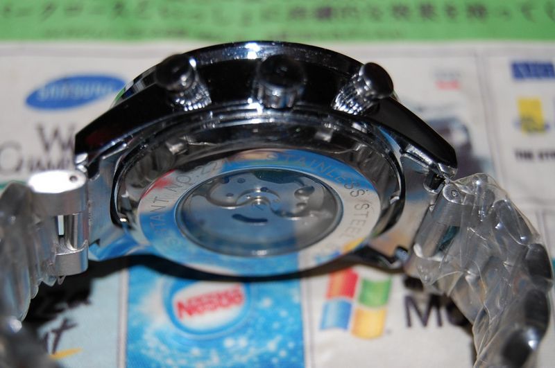 画像: 2013 FUYATE 機械式自動巻きメンズ　アナログ腕時計【裏面スケルトン】