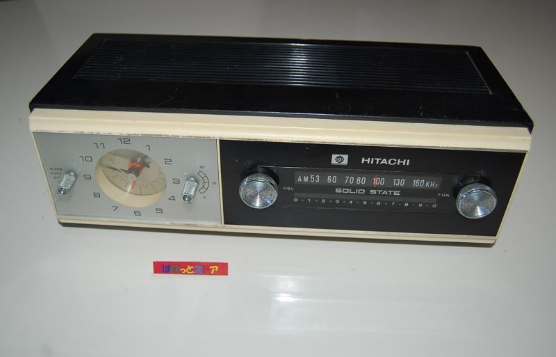 画像: 日立製作所 Model:TC-5　00-D 5石トランジスター アナログ時計付きクロークラジオ 1967年日本製