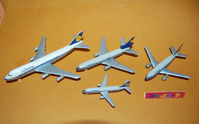 ドイツ・SCHABAK製 Nr.910-1 1/600 ルフトハンザ DC10/B737/A300/B747