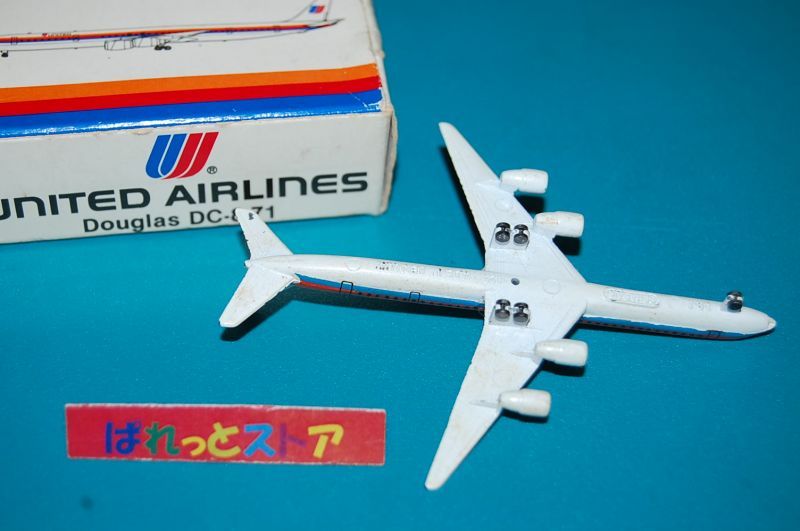画像: ドイツ・SCHABAK社製No.922/23 縮尺1/600 "UNITED" Airlines Douglas DC-8-71 1981年