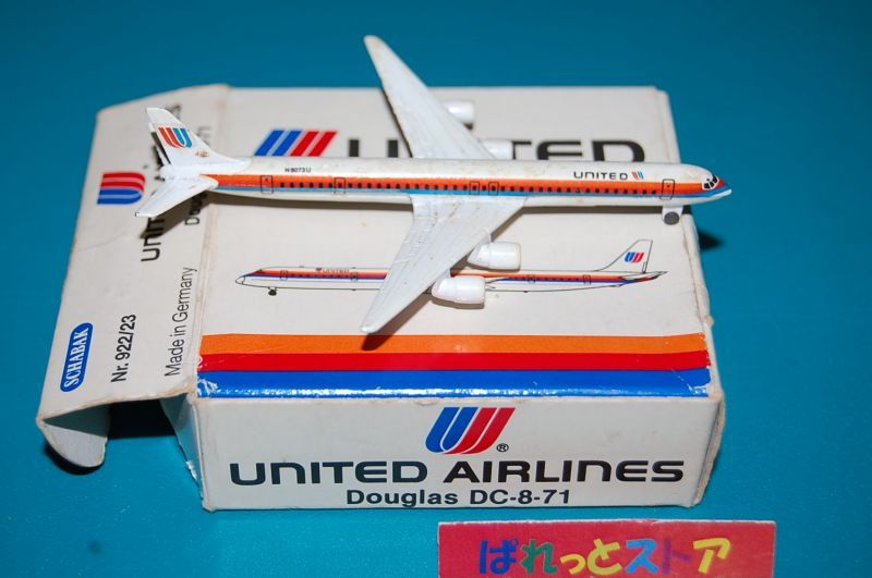 画像: ドイツ・SCHABAK社製No.922/23 縮尺1/600 "UNITED" Airlines Douglas DC-8-71 1981年