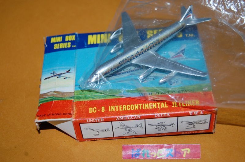 画像: Frankonia MINI BOX 　SERIES - DC-8 DELTA  　AIRLINES, Hong Kong, 1968年製品