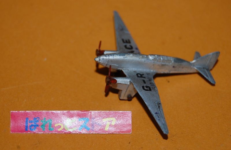 画像: 英国製・DINKY TOYS aircraft No.60g "LIGHT RACER" DH.88 Comet 1935年・当時モノ