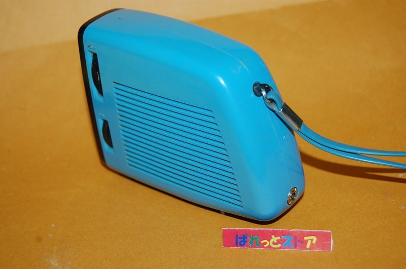 画像: 三菱電機・Model No.6X-235BL　6石トランジスタラジオ受信機・ハンディーストラップ付・1960年代後期