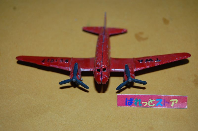 画像: アメリカ・Tootsietoy製　No.0717 ダグラス DC-2型旅客機 "TWA Airplane(トランス・ワールド航空)" 1935年当時物