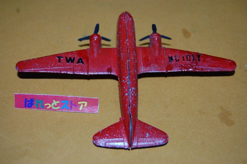 画像: アメリカ・Tootsietoy製　No.0717 ダグラス DC-2型旅客機 "TWA Airplane(トランス・ワールド航空)" 1935年当時物