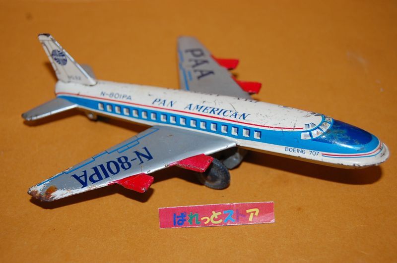 国産ブリキ玩具 Boeing 707型 PANAM 1958年 パン・アメリカン航空 